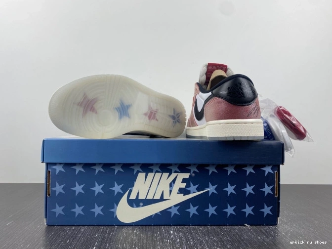 Rep 1 ROOM BLACK' X OG LOW JORDAN AIR FN0432-017 TROPHY 'RED 0711